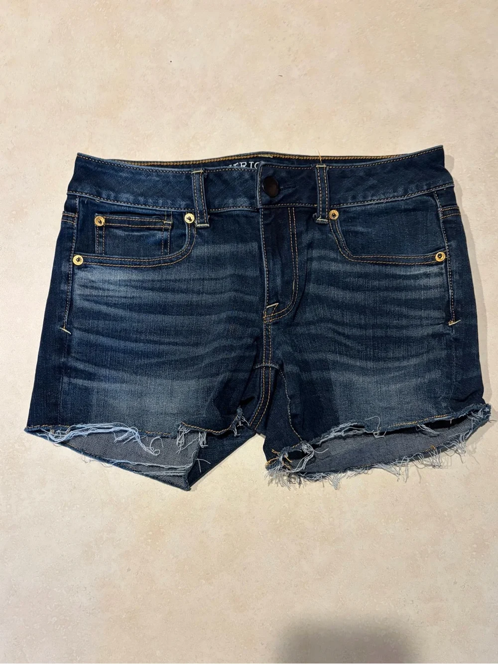3 Pairs American Eagle Outfitters Women’s Blue Denim Jean Shorts - Size 4 - Picture 6 of 14